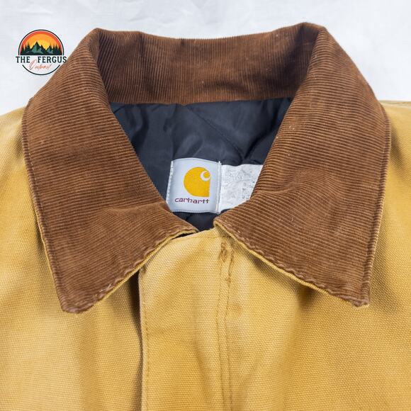 Carhartt Arctic Quilt Lined Jacket Brown Vintage Outdoor Workwear Mens Size 3XL - Picture 7 of 16